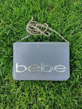 Bebe Gray Crossbody Purse